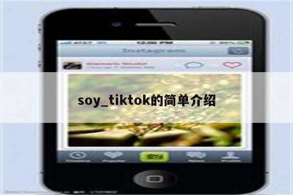 soy_tiktok的简单介绍