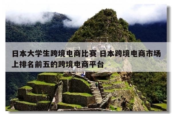 日本大学生跨境电商比赛 日本跨境电商市场上排名前五的跨境电商平台