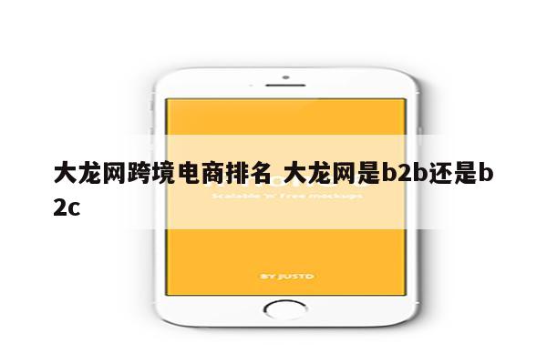 大龙网跨境电商排名 大龙网是b2b还是b2c