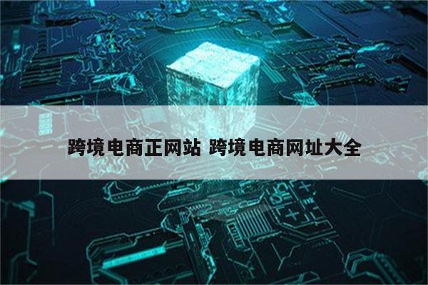 跨境电商正网站 跨境电商网址大全