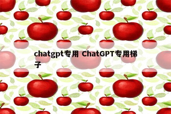 chatgpt专用 ChatGPT专用梯子