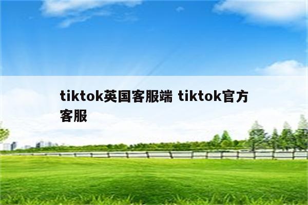 tiktok英国客服端 tiktok官方客服