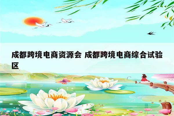 成都跨境电商资源会 成都跨境电商综合试验区