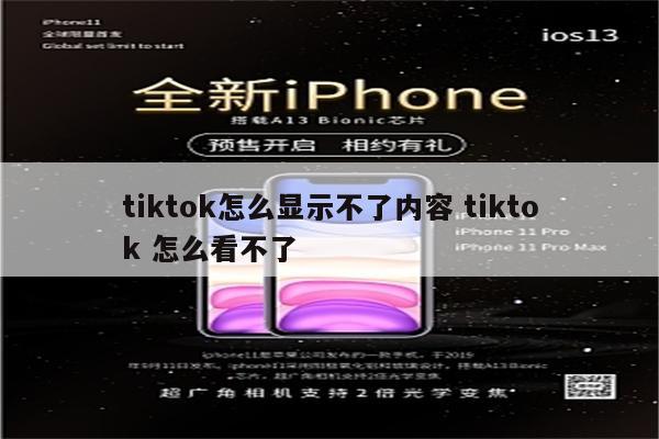 tiktok怎么显示不了内容 tiktok 怎么看不了