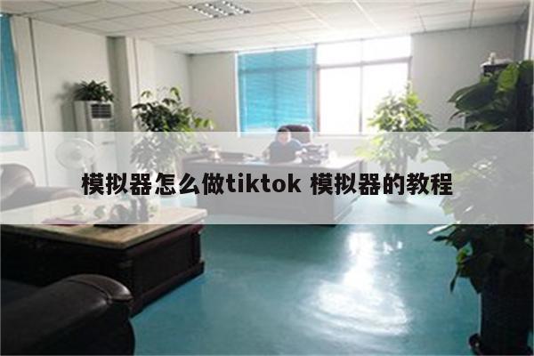 模拟器怎么做tiktok 模拟器的教程