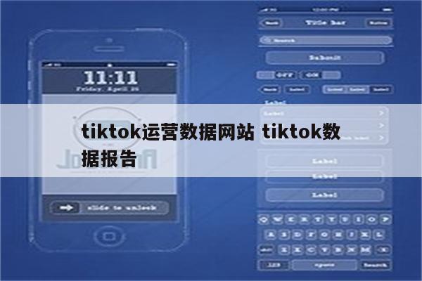 tiktok运营数据网站 tiktok数据报告