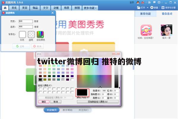 twitter微博回归 推特的微博