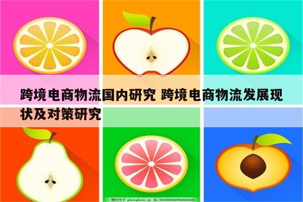 跨境电商物流国内研究 跨境电商物流发展现状及对策研究