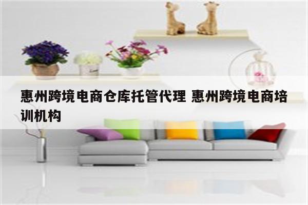 惠州跨境电商仓库托管代理 惠州跨境电商培训机构