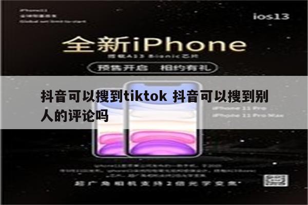 抖音可以搜到tiktok 抖音可以搜到别人的评论吗