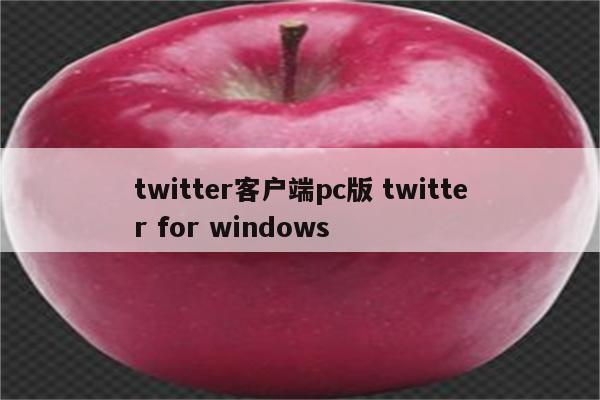 twitter客户端pc版 twitter for windows