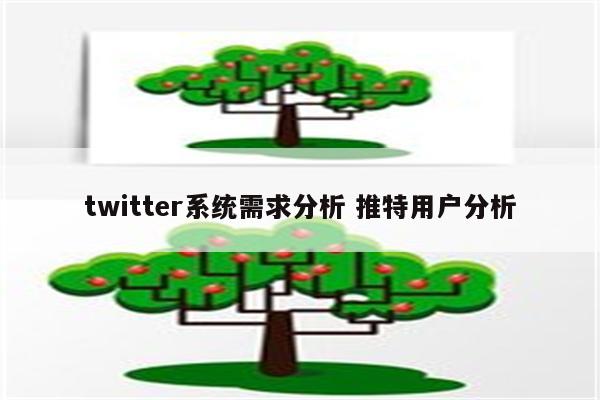 twitter系统需求分析 推特用户分析