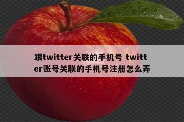 跟twitter关联的手机号 twitter账号关联的手机号注册怎么弄