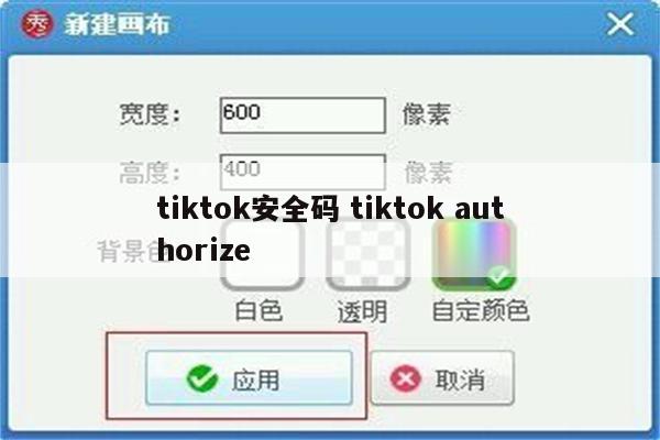 tiktok安全码 tiktok authorize