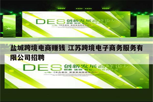 盐城跨境电商赚钱 江苏跨境电子商务服务有限公司招聘