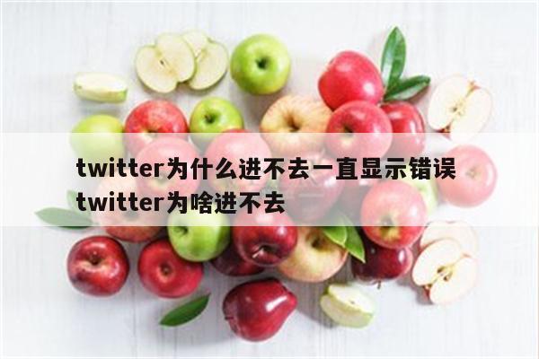 twitter为什么进不去一直显示错误 twitter为啥进不去