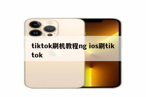 tiktok刷机教程ng ios刷tiktok