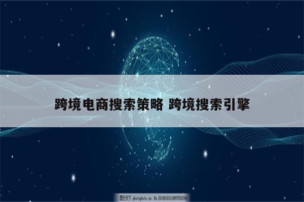 跨境电商搜索策略 跨境搜索引擎