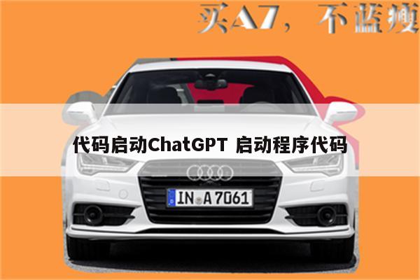 代码启动ChatGPT 启动程序代码