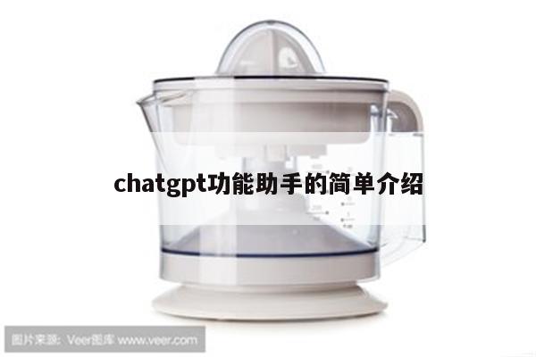 chatgpt功能助手的简单介绍