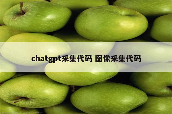 chatgpt采集代码 图像采集代码