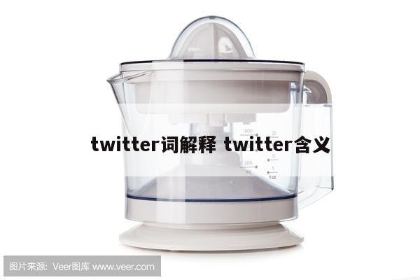 twitter词解释 twitter含义
