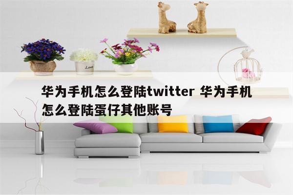华为手机怎么登陆twitter 华为手机怎么登陆蛋仔其他账号