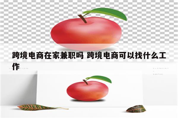 跨境电商在家兼职吗 跨境电商可以找什么工作
