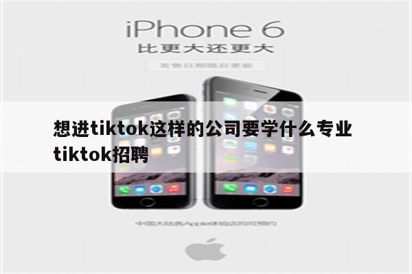 想进tiktok这样的公司要学什么专业 tiktok招聘
