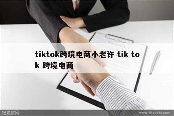 tiktok跨境电商小老许 tik tok 跨境电商