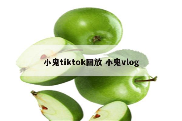 小鬼tiktok回放 小鬼vlog
