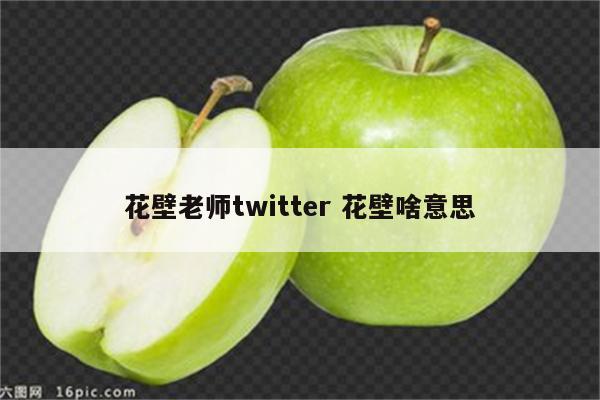 花壁老师twitter 花壁啥意思