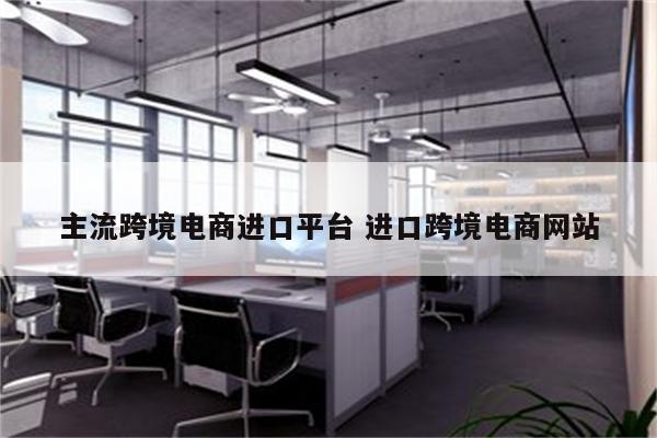 主流跨境电商进口平台 进口跨境电商网站