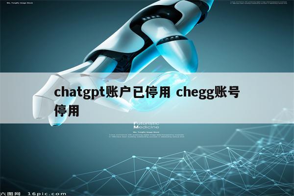 chatgpt账户已停用 chegg账号停用