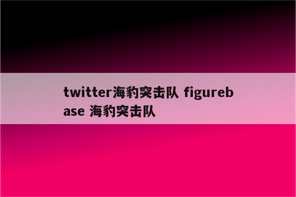 twitter海豹突击队 figurebase 海豹突击队
