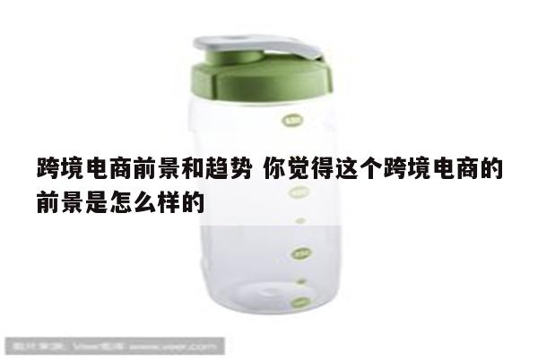 跨境电商前景和趋势 你觉得这个跨境电商的前景是怎么样的