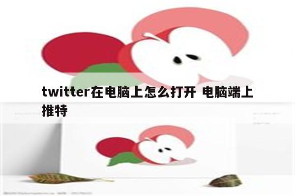 twitter在电脑上怎么打开 电脑端上推特