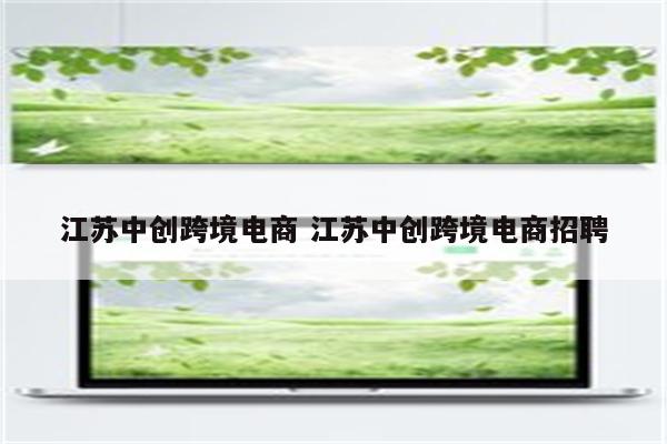 江苏中创跨境电商 江苏中创跨境电商招聘