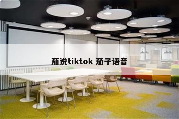 茄说tiktok 茄子语音