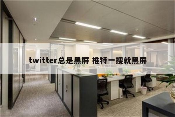 twitter总是黑屏 推特一搜就黑屏
