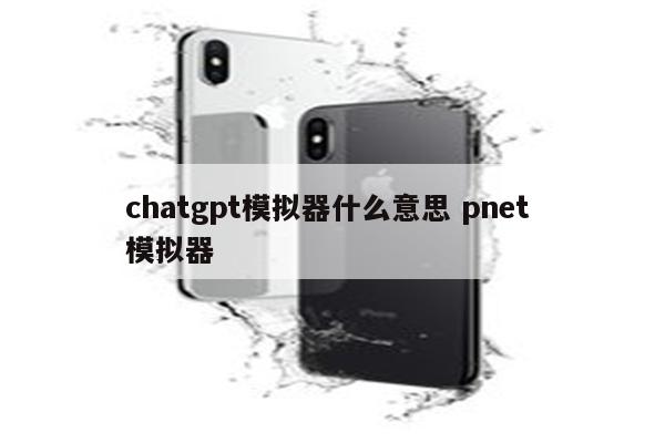 chatgpt模拟器什么意思 pnet 模拟器