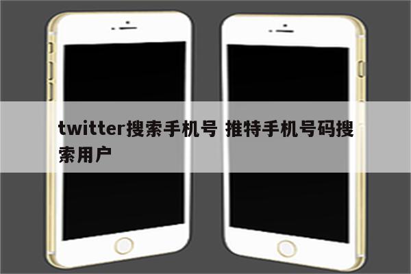 twitter搜索手机号 推特手机号码搜索用户