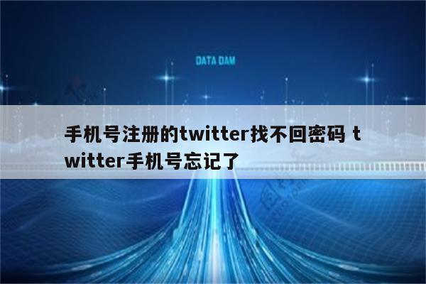 手机号注册的twitter找不回密码 twitter手机号忘记了