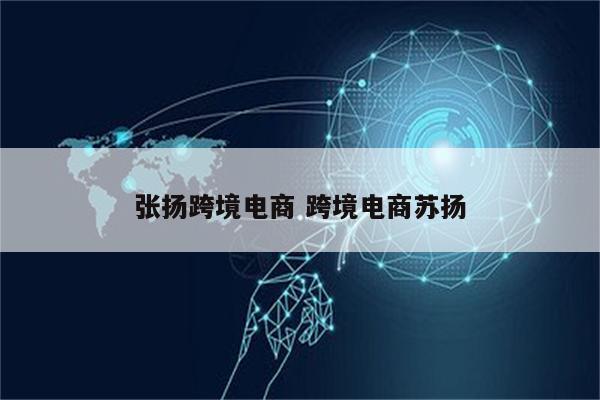 张扬跨境电商 跨境电商苏扬