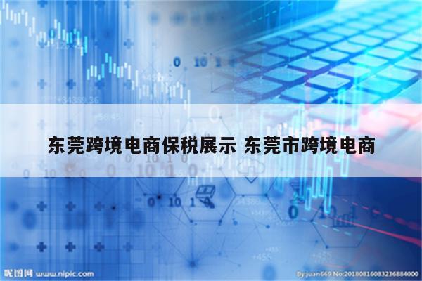 东莞跨境电商保税展示 东莞市跨境电商