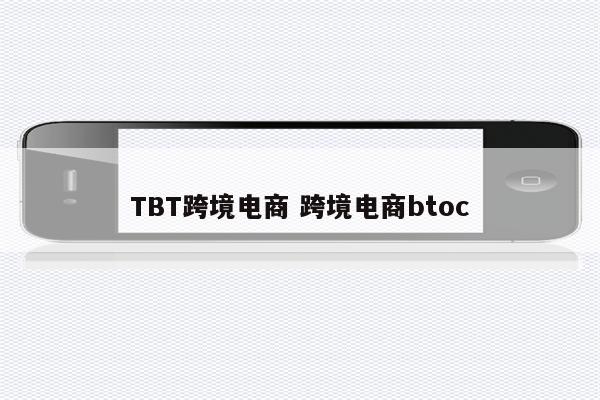 TBT跨境电商 跨境电商btoc