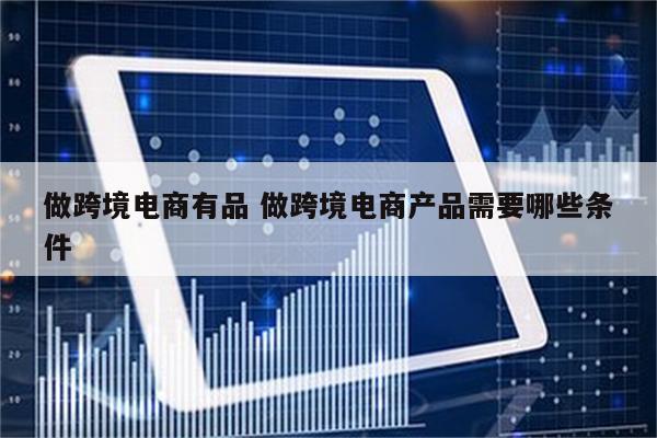 做跨境电商有品 做跨境电商产品需要哪些条件