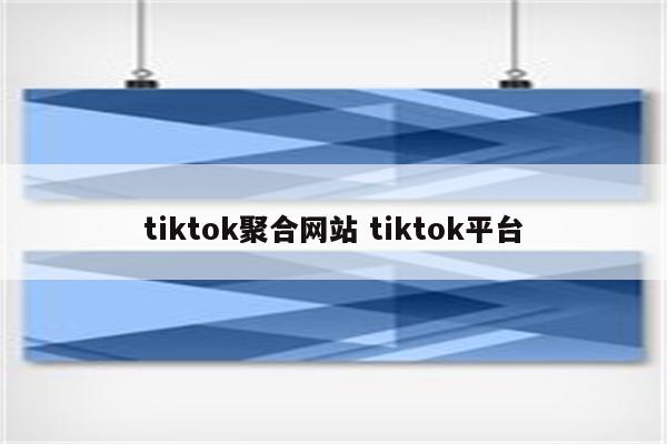 tiktok聚合网站 tiktok平台