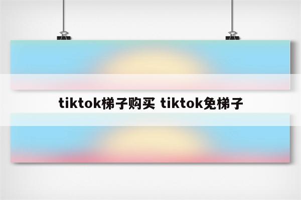 tiktok梯子购买 tiktok免梯子