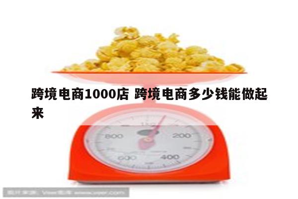 跨境电商1000店 跨境电商多少钱能做起来